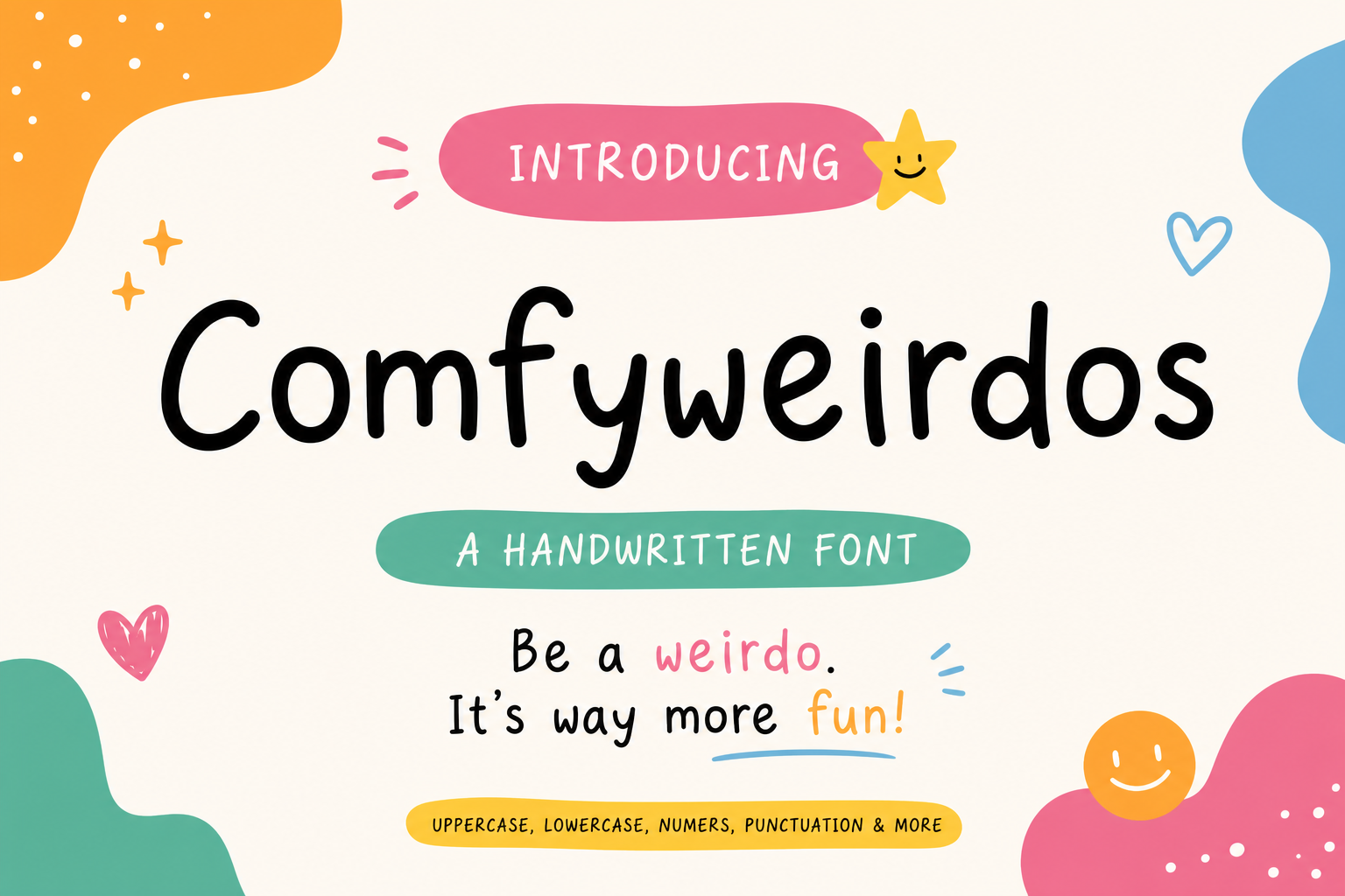 Comfyweirdos Display font preview